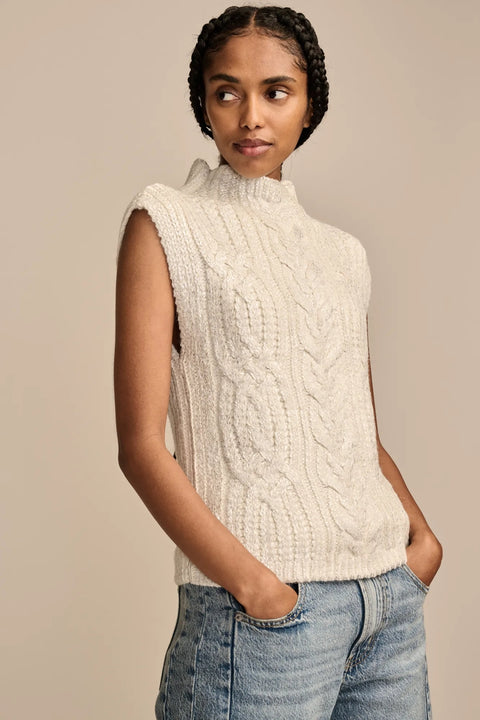 Lucky Brand Women's White Metallic Sleeveless Sweater|Lucky Brand In Lebanon