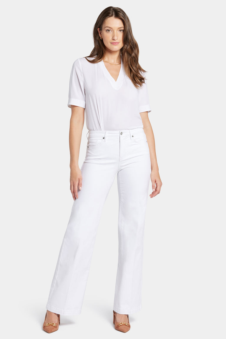 NYDJ Women's White Teresa Wide Leg Jeans | NYDJ In Lebanon