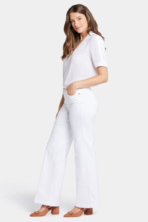 NYDJ Women's White Teresa Wide Leg Jeans | NYDJ In Lebanon