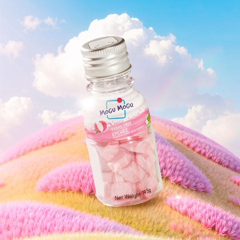 Mogu Mogu Candy Sugar Free Lychee 19.5g | Mogu Mogu In lebanon