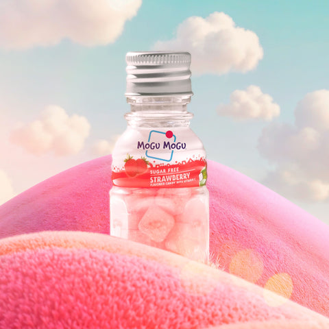 Mogu Mogu Candy Sugar Free Strawberry 19.5g | Mogu Mogu In lebanon