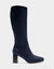Aerosoles Women's Navy Suede Micah Comfortable Knee High Heel Boot