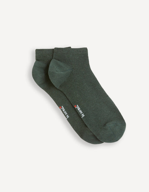 Celio Men's Olive Green Knitted Ankle Socks | Celio In Lebanon