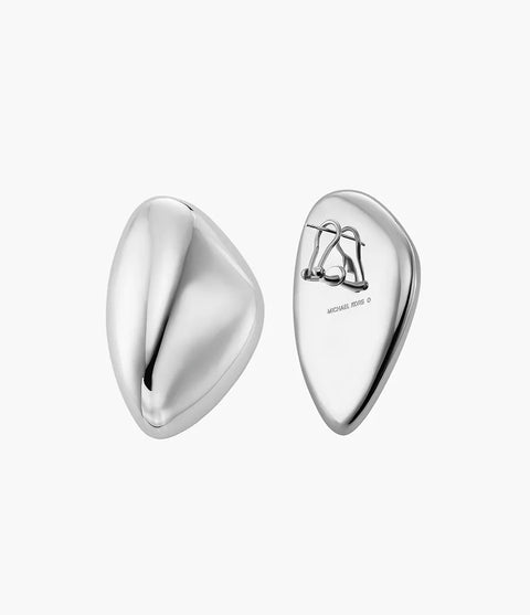 Michael Kors Women's Platinum-Plated Brass Pebble Statement Earrings | Michael Kors In Lebanon