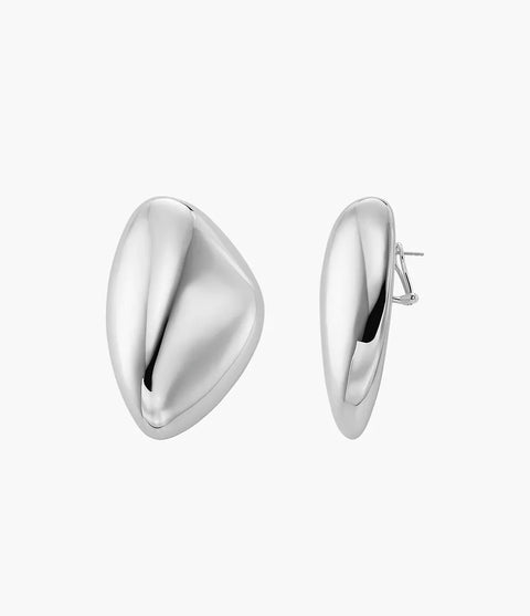 Michael Kors Women's Platinum-Plated Brass Pebble Statement Earrings | Michael Kors In Lebanon