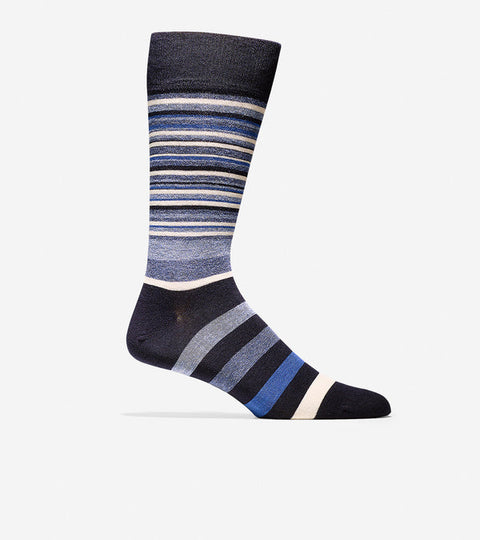Cole Haan Men's Navy-Astor Blue Town Stripe Crew Socks | Cole Haan In Lebanon