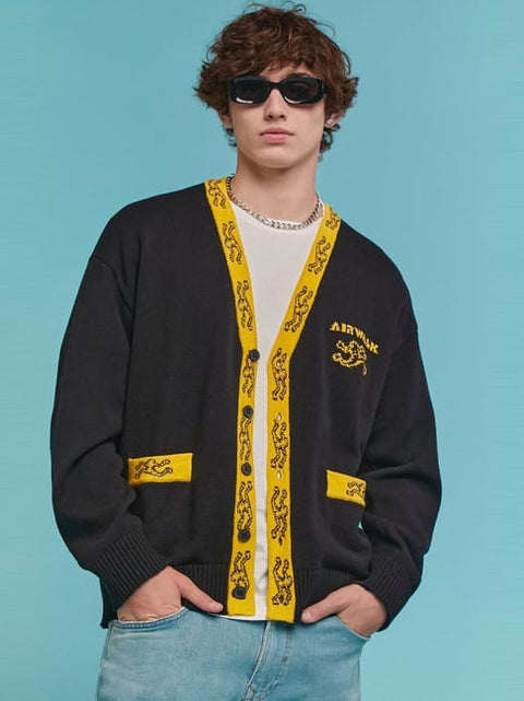 Forever 21 Men's Black Long Sleeve Air Walk Cardigan Shirt | Forever 21 In Lebanon