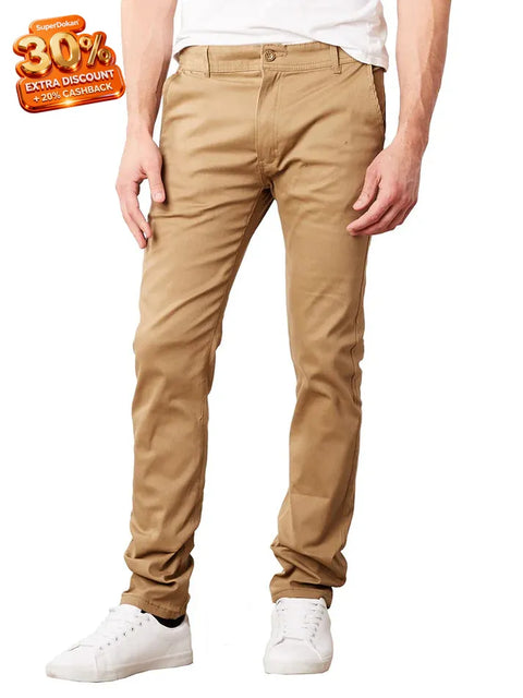 Galaxy Men's Timber Slim Fit Cotton Stretch Chino Pant's |Galaxy In Lebanon