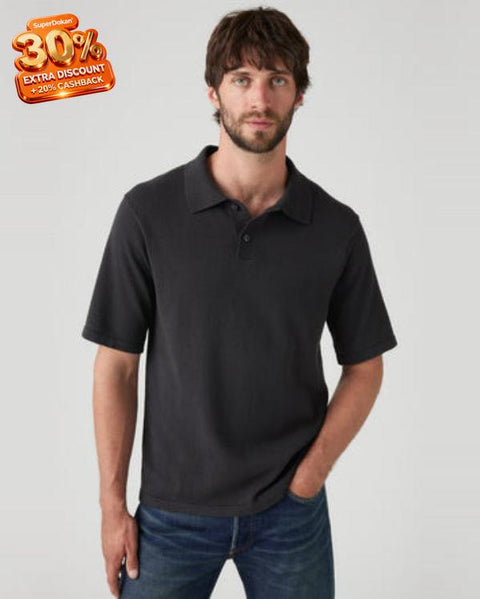 Levi's Men's Dark Gray Polo Neck T-Shirt |Levi's In Lebanon