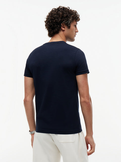 Tommy Hilfiger Men's Navy With Logo Crew Neck T-Shirt  | Tommy Hilfiger in Lebanon
