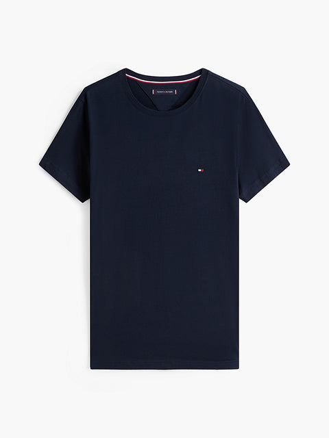 Tommy Hilfiger Men's Navy With Logo Crew Neck T-Shirt  | Tommy Hilfiger in Lebanon