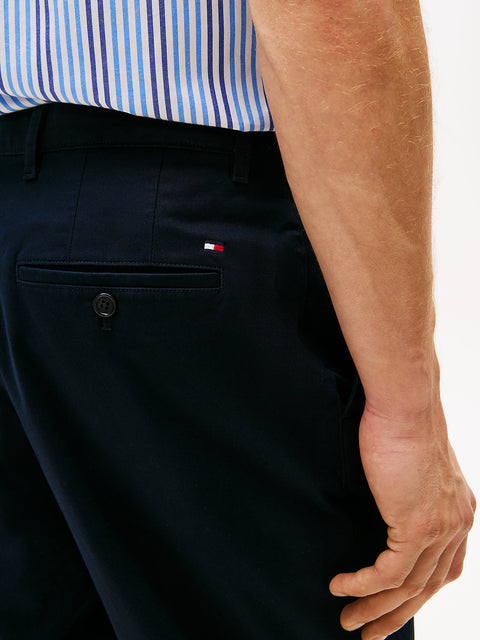 Tommy Hilfiger Men's Navy Twill Flag Embroidery Slim Chino Pant |Tommy Hilfiger In Lebanon