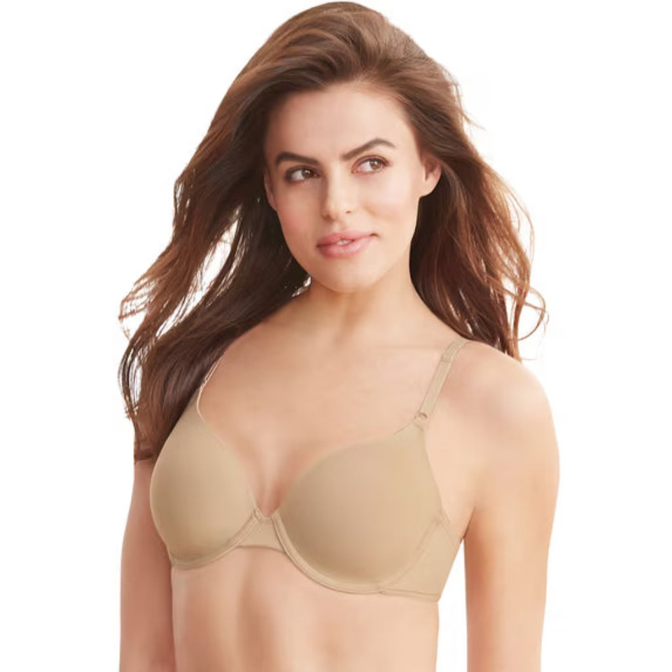 Maidenform Women's Nude Underwire One Fab Fit Adjustable Microfiber Bra