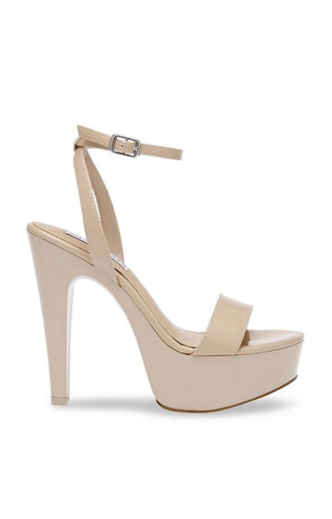 Steve Madden Women's Beige Synthetic Julien Heeled Sandal |Steve Madden In Lebanon