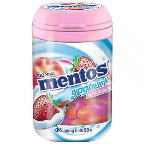 Mentos Gum Strawberry Yoghurt 90GR | Mentos In Lebanon