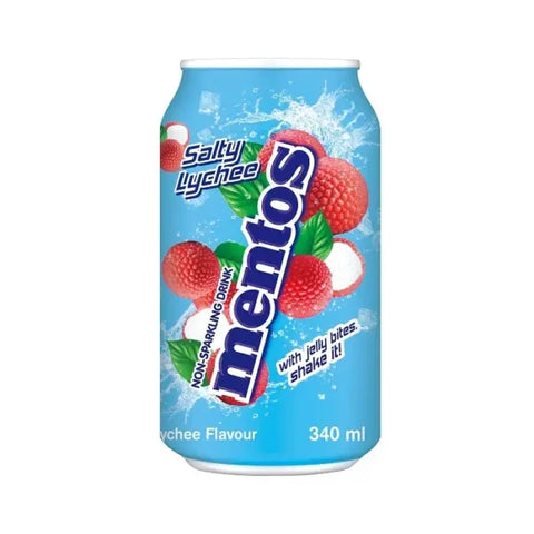 Mentos Salty Lychee Drink Can 340ml | Mentos In Lebanon