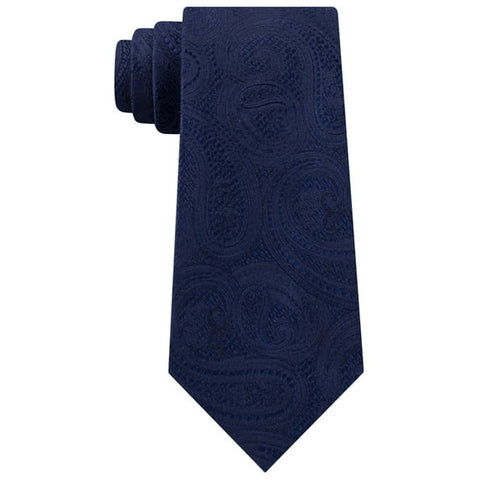 Michael Kors Men's Navy Rich Texture Regular Paisley Silk Tie | Michael Kors In Lebanon