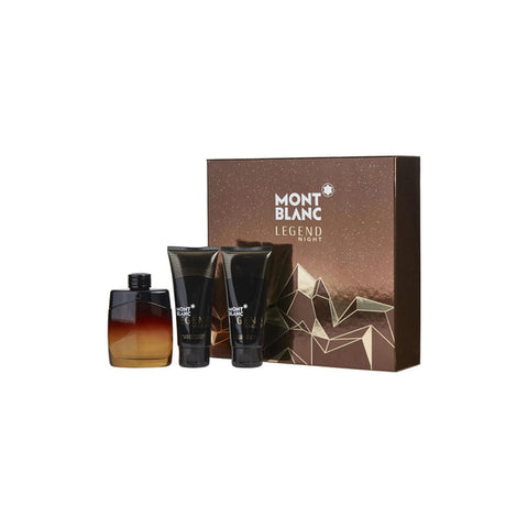 Mont Blanc Men's Legend Night Eau De Parfum Gift Set - 3Pc | Mont Blanc In Lebanon