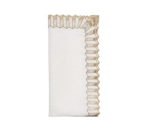 Baccarat x Kim Seybert White Etoile Set Of 4 Dinner Napkin |Baccarat x Kim Seybert In Lebanon