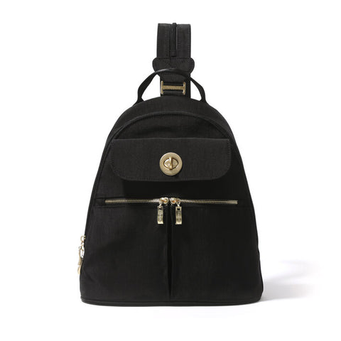 Baggallini Women's Black & Gold Naples Convertible Backpack | Baggallini In Lebanon