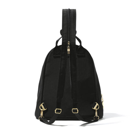 Baggallini Women's Black & Gold Naples Convertible Backpack | Baggallini In Lebanon