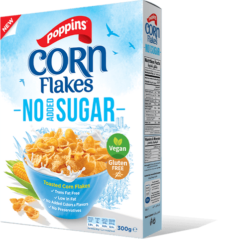 Poppins Corn Flakes No Added Sugar 300g