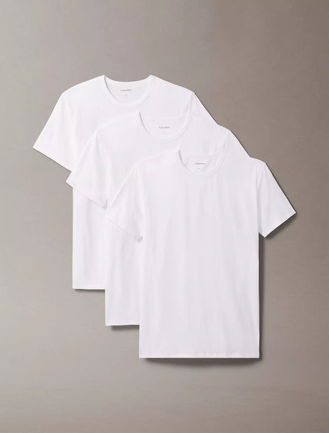 Calvin Klein Men's White Classic Fit Undershirt 3 Pack  crew neck T-Shirt | Calvin Klein In Lebanon