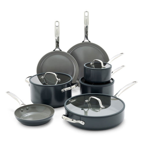 GreenPan Eras Hard Anodized Non-Stick 11-piece Cookware Set | GreenPan In Lebanon