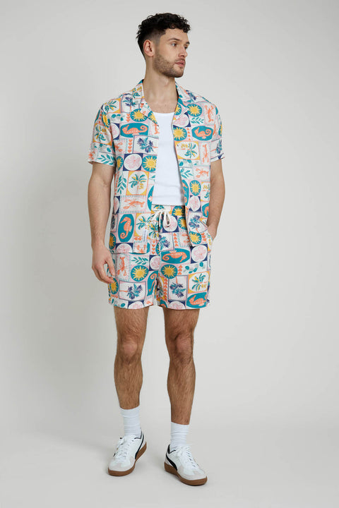 Native Youth  Men's Postcard Print  Farggo Short | Native Youth in Lebanon