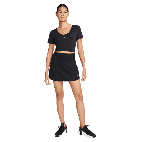 Nike One Women's Black Dri-FIT Ultra High-Waisted Skort | Nike One In Lebanon