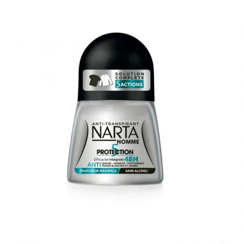 Narta anti-transpirant roll-on deodorant on a white background