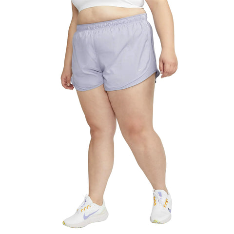 Nike Women's Light Gray Plus Size Dri-Fit Running Shorts | Nike In Lebanon