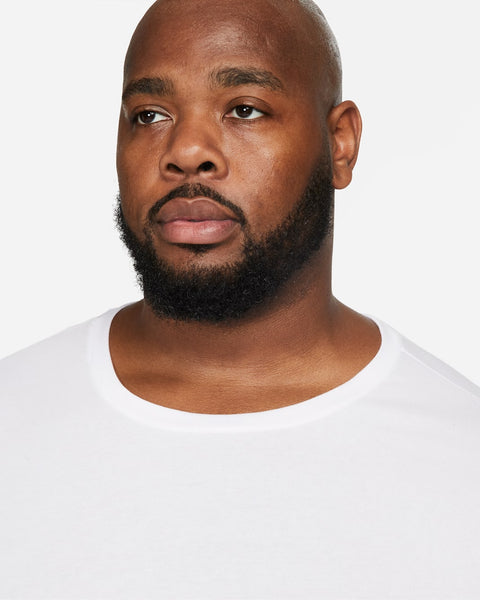 Nike Men's White Pack Of 2 Dri-Fit Essential Cotton Stretch Crewneck T-Shirt | Nike In Lebanon