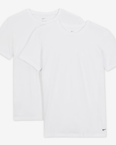 Nike Men's White Pack Of 2 Dri-Fit Essential Cotton Stretch Crewneck T-Shirt | Nike In Lebanon