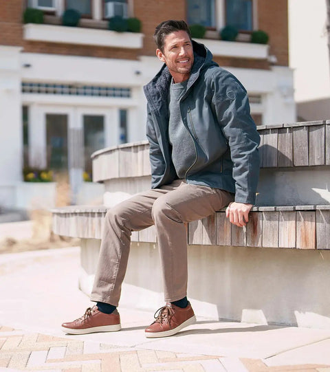 Nunn Bush Men's Brown Aspire Lace To Toe Oxford Sneaker |Nunn Bush In Lebanon