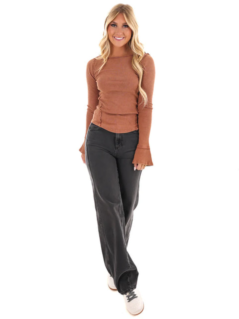 Free People Women's Brown Soul Sister Layering Blouse | Free People In Lebanon