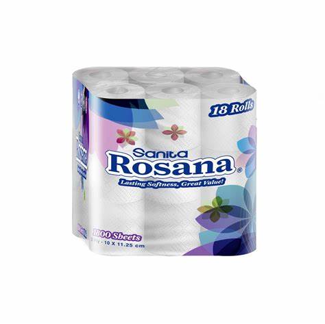 ROSANA TOILET PAPER 100SH 18RL X4 | Sanita In Lebanon