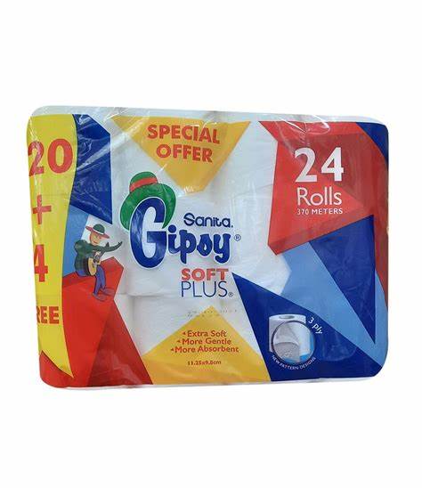 GIPSY TOILET PAPER 20+4(Free) ROLL | Sanita In Lebanon