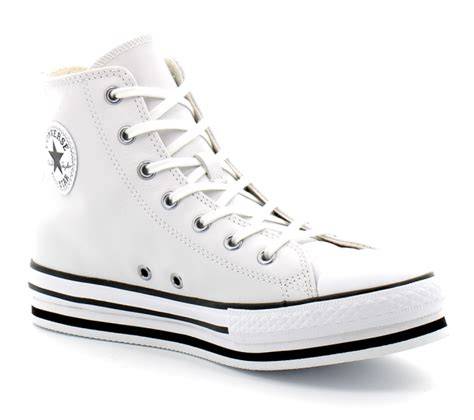 Converse Junior's White Leather Chuck Taylor All Star Eva Lift HI | Converse In Lebanon