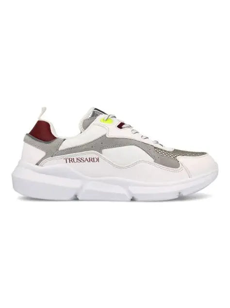 Trussardi Men's Bordeaux Tuia Mix Sneakers |Trussardi In Lebanon