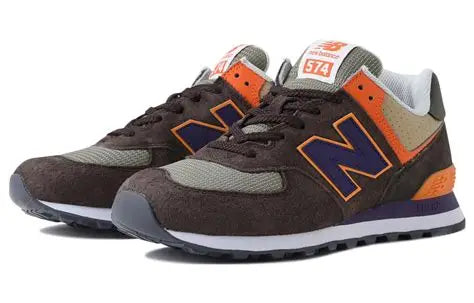 New Balance Men's Brown Orange 574 Sneakers | New Balance In Lebanon