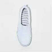 A New Day Women's White Millie Twin Gore Slip-On Sneaker | A New Day In Lebanon