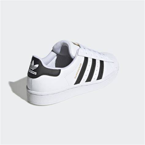 Adidas Kids White Superstar J Sneakers | Adidas In Lebanon