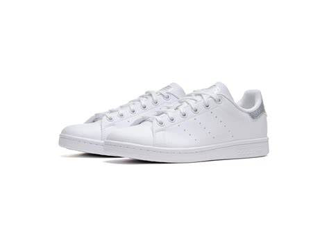 Adidas Kids White Silver Stan Smith J Sneakers | Adidas In Lebanon