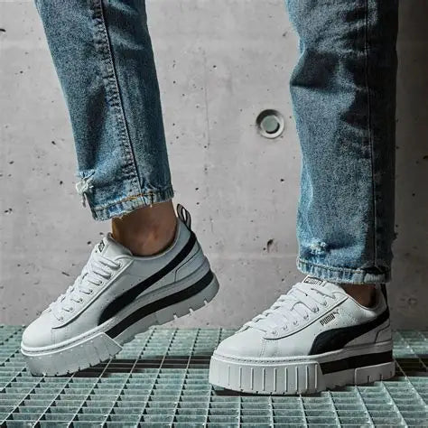 Puma Women's White & Black Mayze Sneakers | Puma In Lebanon