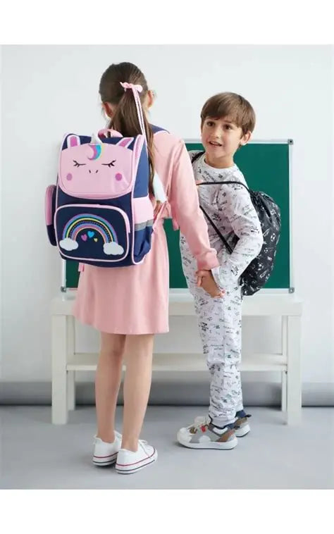 Sinsay Girl's Navy-Pink School Backpack| Sinsay In Lebanon