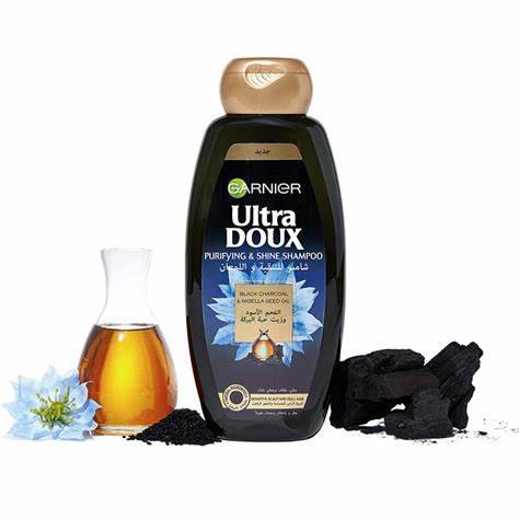 Garnier Ultra Doux Black Charcoal And Nigella Oil Shampoo 400ml