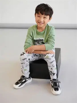 Sinsay Boy's Grey Printed Sweatpants | Sinsay In Lebanon