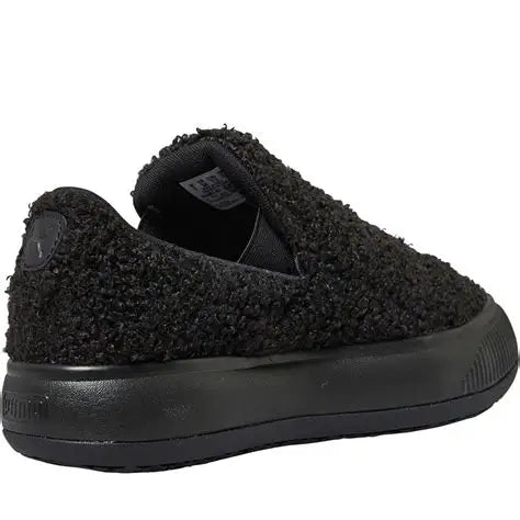 Puma Women's Black Suede Mayu Slip-on Teddy Sneakers | Puma In Lebanon