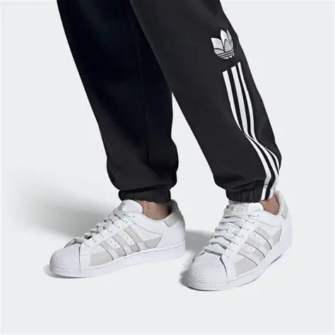 Adidas Men's White & Grey Superstar Sneakers | Adidas In Lebanon